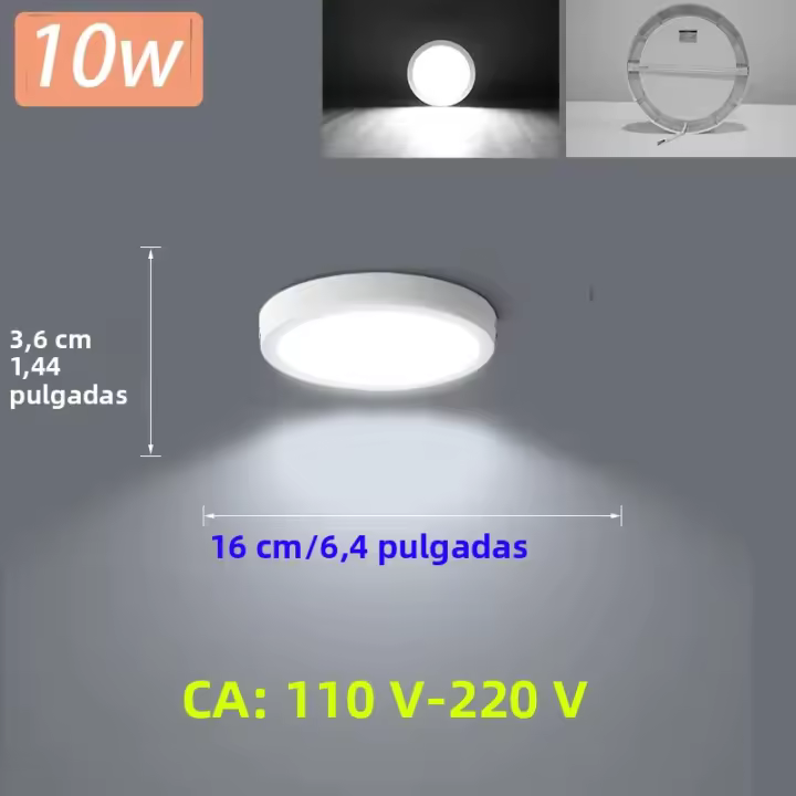Lámpara De Techo Moderna LED Potencia 15/20/30W Fijación En Panel Adecuada Para Dormitorio Sala De Estar Cocina Decoración De Hogar Luz Blanca Neutra Cálida Voltaje 110V-220V - 1