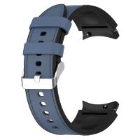 Correa De Reloj Samsung Galaxy Watch 7 6 5 4 pro Classic 47 43mm 46mm 40mm 44mm De Silicona Y Cuero Reemplazo De Pulsera Unisex - details 22