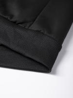 Chaqueta De Lana De Oveja Invierno Con Cierre De Cremallera Y Capucha Chaqueta De Manga Larga Suave Y Cálida Para Hombres Negro Casual Deportivo - details 14