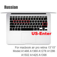 Cubierta De Teclado De Silicona Rusa Protector Para Macbook Air13/12/15/16 pro Touchbar A2992/A3113/A2941/A1990/A3114/A2289 A2337/A2141 Antipolvo Impermeable Para Laptop - details 15