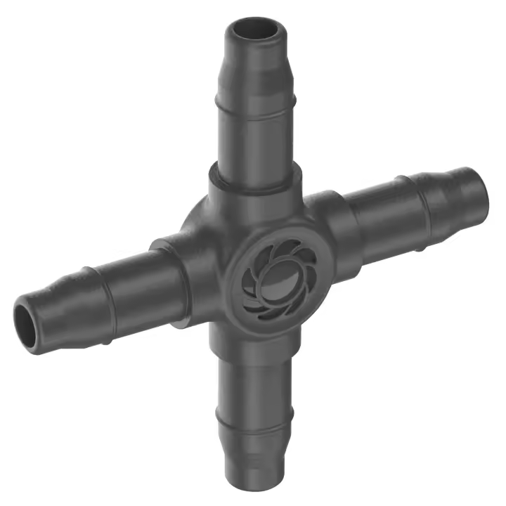 Pieza en cruz 4.6 mm (3/16") Microdripsystem Gardena - 1