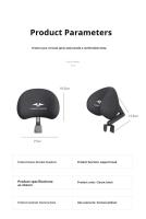 Almohada De Cuello Para Oficina Ergonómica Ajustable Y Universal Cojín De Apoyo Elástico De Espuma Suave Para Protección Y Comodidad - details 8