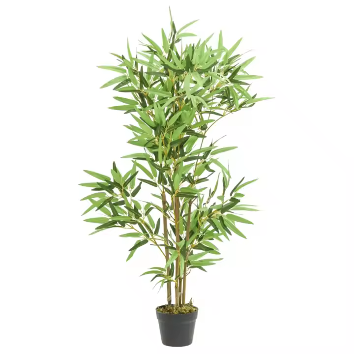 vidaXL Árbol de Bambú Artificial con Hojas Planta Falsa en Maceta Dimensiones 14 x 80 cm (368 hojas),  16 x 120 cm (552 hojas),  16 x 150 cm (828 hojas) y mas - 1