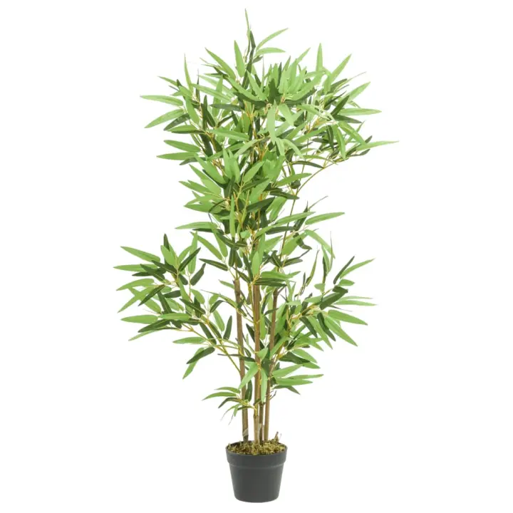 vidaXL Árbol de Bambú Artificial con Hojas Planta Falsa en Maceta Dimensiones 14 x 80 cm (368 hojas),  16 x 120 cm (552 hojas),  16 x 150 cm (828 hojas) y mas - 1