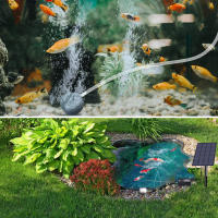 Bomba De Oxígeno Solar Plug-in 2W Para Acuario Con Tubo Y Piedras De Burbujas Aerator Para Tanque De Peces Y Pesca - details 2