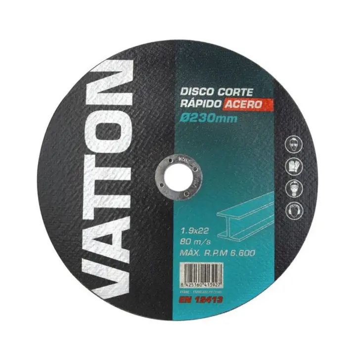 Pack 10 Discos de Corte Rápido Acero/Hierro ø230mm - Varios Grosores - 1