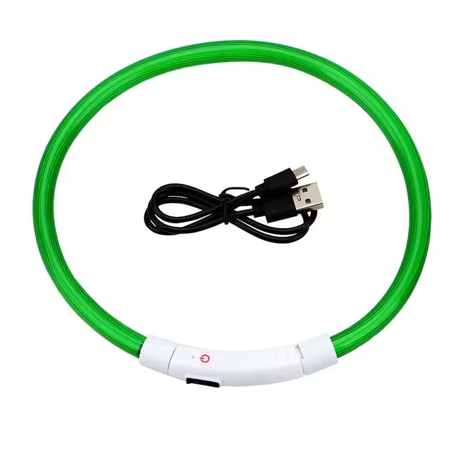 Collar LED Para Perros Y Gatos Con USB 3 Modos Luz Brillante Prevenimiento De Pérdida Accesorios Para Mascotas Collar Luminoso Para Perros - 1