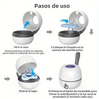 Caja De Desinfección Portátil Para Chupetes Sarmocare Recargable Desinfecta En 180 Segundos Material ABS USB - details 4