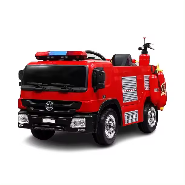 Coche de bomberos eléctrico para niños 2x 45W 12V 7Ah 2.4G RC Extintor de incendios - 1