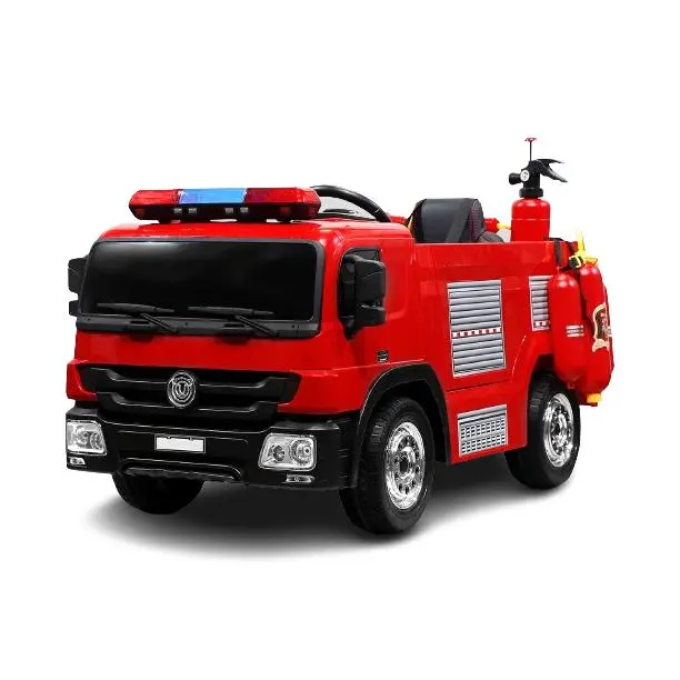 Coche de bomberos eléctrico para niños 2x 45W 12V 7Ah 2.4G RC Extintor de incendios - 1
