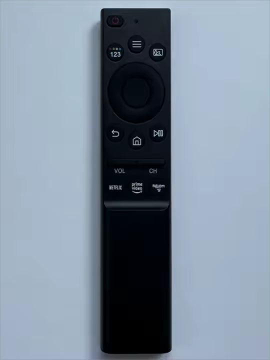 Control Remoto Universal Compatible Con TVs Samsung Smart 4K HDR BN59-01330A LCD UHD QLED Con Botones De Netflix Y Prime Video Negro ABS IR 433 MHz - 1