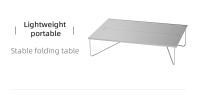 Mesa De Camping Ultraligera Y Plegable De Aleación De Aluminio Para Viajes Picnics Y Barbacoas Muebles De Camping Portátil - details 3