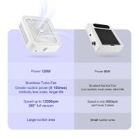 Extracorredor De Uñas Sin Escobillas 120W Con Filtro De Super Succión Bajo Ruido Para Manicura Aspiradora De Polvo De Uñas Con Filtro - details 16