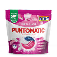 PUNTOMATIC Detergente líquido en cápsula para lavado de ropa,Fusión floral, 12 cápsulas, Eficacia concentrado a precio concentrado - details 0