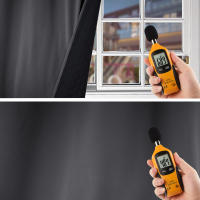 Panel De Cortinas Aislantes De Calor Pesadas Y Gruesas Para Sala De Estar Negro 100% Bloqueo De Luz Y Calor En Invierno Cortinas Térmicas Con Anillas Para Ventanas - details 9
