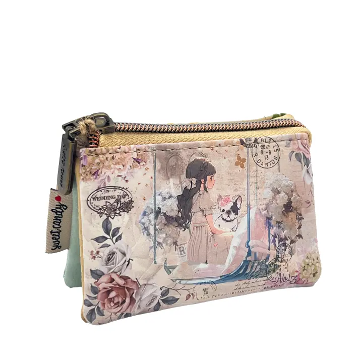 Monedero Sweet Candy - Edición Especial "Sueños Vintage"- Ideal para Organizar Tarjetas, Billetes y Monedas - 1