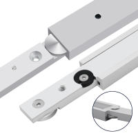 Herramienta De Miter Roja Para Carpintería Con Track T Y Slider Práctico Modificador Metal Miter Barra De Limitación - details 2