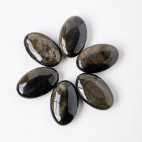Piedra De Cristal Natural Obsidiana Amarilla Para Palma De La Mano Juguete De Pulgar Para Compresión Caliente Sanación Salud Energía Gemas Regalos Familiar - details 5
