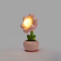 Lámpara De Noche LED Mini Con Diseño Floral Para Decoración De Hogar Y Dormitorio Lámpara De Escritorio Creativa Para Niños Regalo Iluminación De Mesa Con Luz Suave Y Efecto Decorativo - details 1