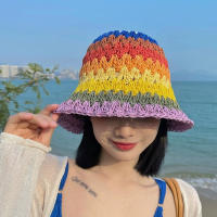 Sombrero De Paja Plegable Para Mujer Protección UV Sombrero De Playa Y Viaje Al Aire Libre Sombrero De Pescador Con Alas Anchas Estilo Panama Gorra De Baño - details 8