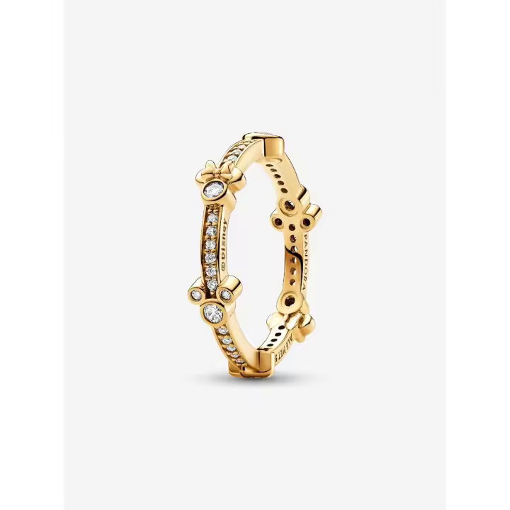 Pandora - Anillo de eternidad brilliant De Mickey Mouse y Minnie Mouse de Disney - Baño de Oro de 14 K - 1