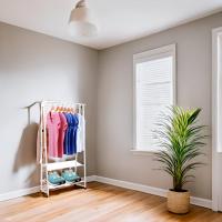 BURRO PERCHERO CON ZAPATERO  2 NIVELES PERCHERO RESISTENTE FACIL DE MONTAR - details 4