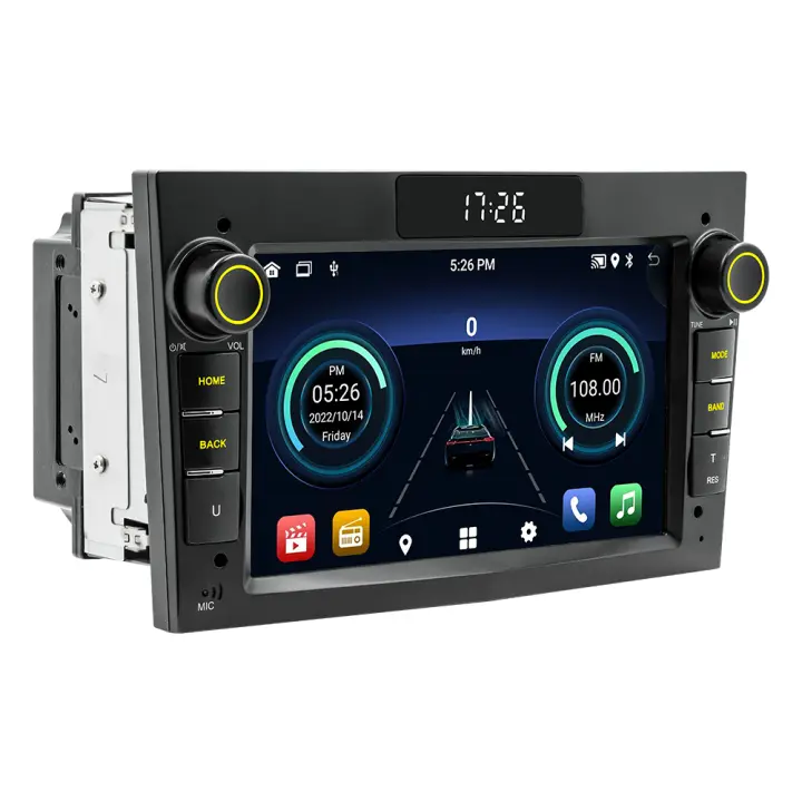 Radio de coche Android 13 para Opel Vauxhall Astra Antara Meriva Vivaro Combo Signum Vectra Corsa 2din Multimedia Carplay GPS 2+64G estándar + cámara de 12 luces - 1