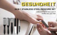 Kit De Pedicura 24 En 1 Herramientas De Acero Inoxidable Para Mujeres Y Hombres Cuidado Del Pie Mejor Remover Callos Y Bultos - details 6