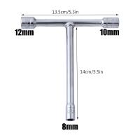 Llave De 3 Maneras Portátil De Alta Calidad Con Mango T Para Reparación De Motocicletas Y Automóviles Herramienta Multifuncional De Mantenimiento - details 5