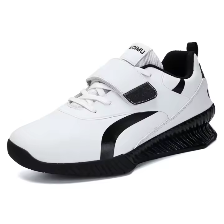 Zapatos De Levantamiento De Pesas Profesionales Para Parejas Calidad Superior Zapatos De Pesas Para Hombres Diseño De Squat Y Puja Dura Microfibra Antideslizante Negro/Oro - 1