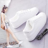 Zapatos Blancos Pequeños Para Mujer Estilo Coreano Cuatro Season Leather Casual Transpirables Zapatillas Con Cordones - details 4