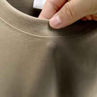 Camiseta De Algodón Puro 100% Para Hombre Manga Corta Verano Moda Casual Color Sólido Cuello Redondo Top Amplio Para Pareja - details 43