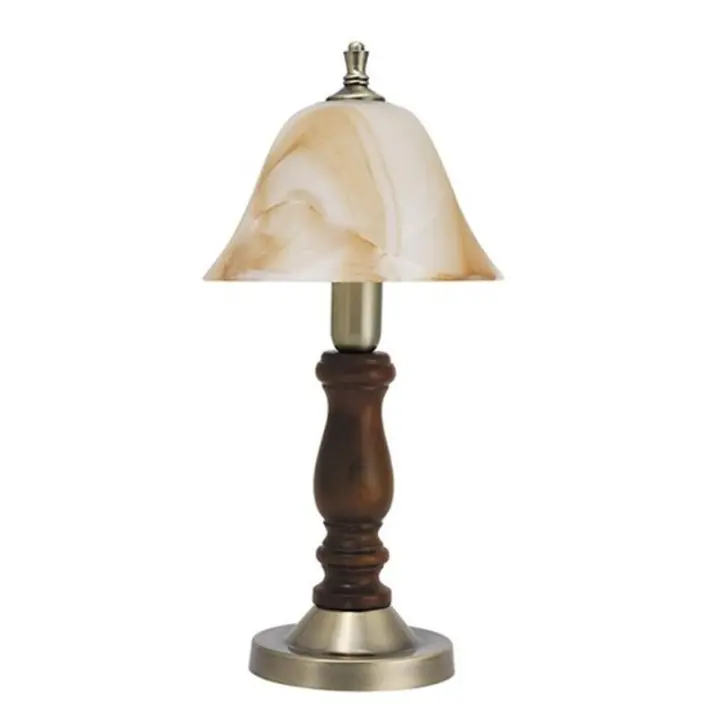 Lampara Mesa Bronce E14 Cristal Estilo Clásico RUSTIC3  RABALUX - 1