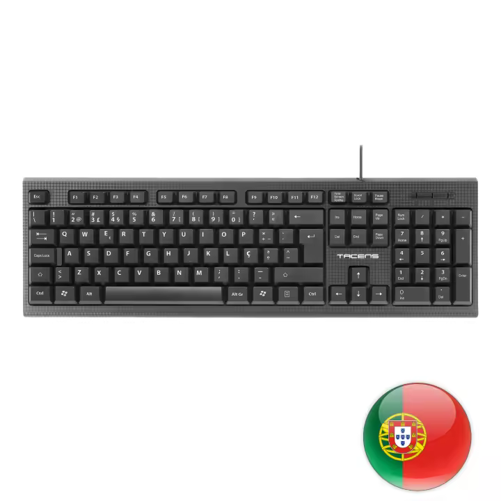 Tacens AK0PT teclado USB QWERTY Portugués Negro - 1