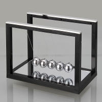 Bola De Equilibrio Newton En Metal Negro Decoración De Escritorio Juguete Regalo Bola De Equilibrio Pendulo De Acero Para El Hogar - details 2