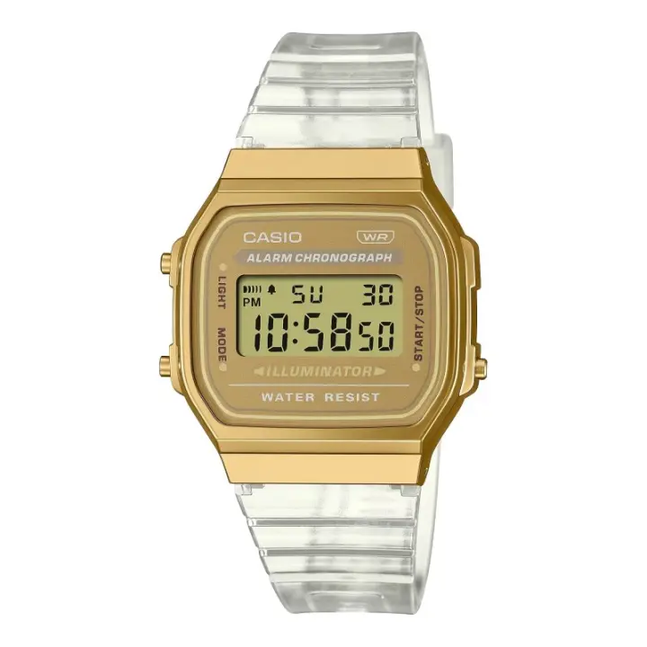 Reloj Casio Unisex A168XESG-9AEF Digital con Alarma y Cronógrafo - 1
