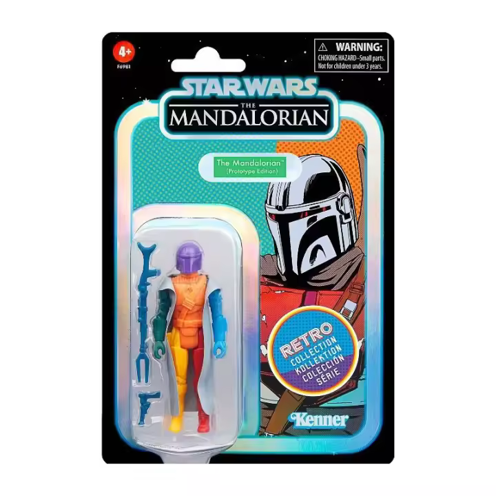 Hasbro Figura Star Wars The Mandalorian Edición Prototipo Kenner Retro Colección - 1