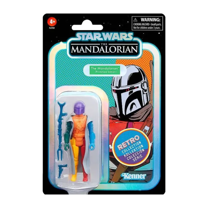 Hasbro Figura Star Wars The Mandalorian Edición Prototipo Kenner Retro Colección - 1