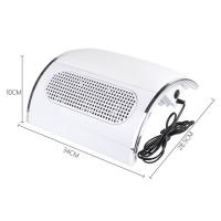 40W profesional manicura Mesa aspiradora, Polvo de uñas de succión colector de uñas herramienta de La máquina de Arte de uñas with 2 ventiadores DE MANICURA - details 0