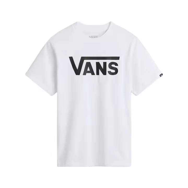 Camiseta Blanca Vans Classic White/Black Manga Corta Estilo Autentico Y Urbano - 1