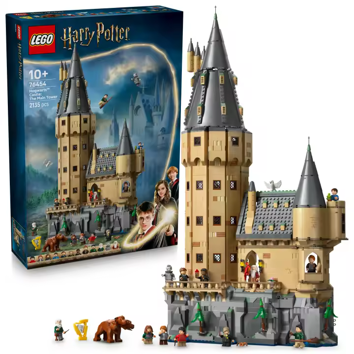 [PREVENTA] LEGO® Harry Potter™ Castillo de Hogwarts™: Torre Central Set, Mágico Regalo para Niños, Niñas y Fans, Juego de Aventuras en el Mundo Mágico, 12 Minifiguras 76454 - 1