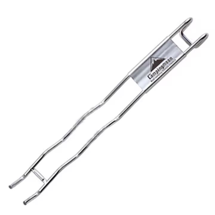 Aguja De Levantamiento Para Barbacoa En Acero Inoxidable Herramienta De Cocina Para Camping Y Senderismo Accesorio Esencial Para Tu Barbacoa - 1