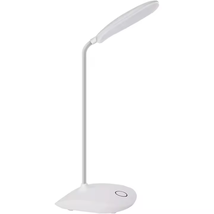 Lámpara de escritorio LED with Cuello de CISne flexible, 3 niveles de Brillo, lámpara de Mesa a Pilas de 5W with control tactil, lámpara portátil compacta para dormitorio, obicin, CUIDADO DE LOS OJOS y Ahorro de Energía. - 1