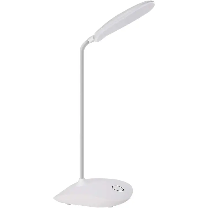 Lámpara de escritorio LED with Cuello de CISne flexible, 3 niveles de Brillo, lámpara de Mesa a Pilas de 5W with control tactil, lámpara portátil compacta para dormitorio, obicin, CUIDADO DE LOS OJOS y Ahorro de Energía. - 1