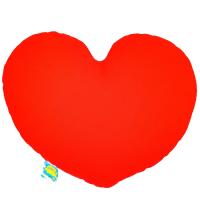Cojín en forma de corazón loneta rojo  con dos ositos y árbol con hojas de corazón Arte Model 30 cm - Hecho en España - ideal para demostrar tu amor a esa persona especial - details 1