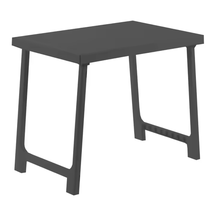 PROGARDEN Mesa Plegable Nik 78x56x60 Antracita - Resina Alta Calidad - Apta para Exterior - 1