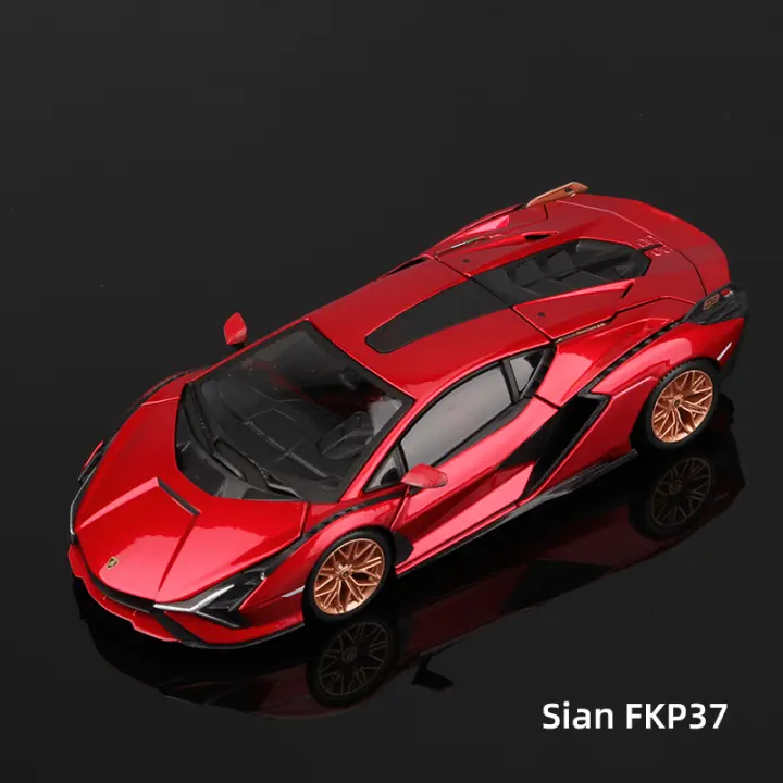 Bburago 1:25 Lamborghini Sian FKP 37 Coche Deportivo De Aleación Vehículo De Cera Coleccionable Modelo Juguetes Regalos Para Adultos - 1