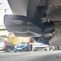 Pipas De Escape Doble Barrelo De Coche Universal 63mm Negro Titanio Acero Inoxidable Accesorios De Coche Entrada Trasera - details 5
