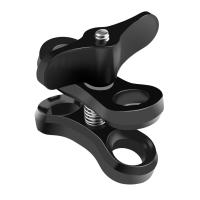 PULUZ Soporte De Cámara Para Natación Con Abrazadera De Bola Y Agujero Cerrado Aluminio CNC Accesorio Para Fotografía Subacuática Compatible Con Varias Marcas De Cámara De Acción - details 1