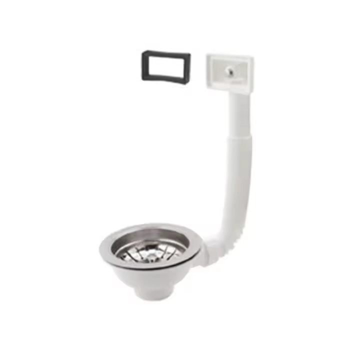 MIRTAK Válvula de Fregadero Ø115mm, Aluminio, Rebosadero y Rejilla - MIRTAK - 01615 Válvula Accesorios y Complementos Fontanería y Griferia  Grifos - 1